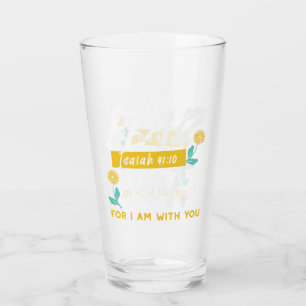 Isaiah 41:10 - Fear Not Inspirational Bible Verse Glass
