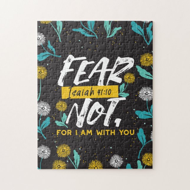 Isaiah 41:10 - Fear Not Inspirational Bible Verse  Jigsaw Puzzle (Vertical)