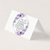 Isaiah 41:10 Fear not Purple Floral Scripture (Front)