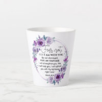 Isaiah 41:10 Fear not Purple Floral Scripture