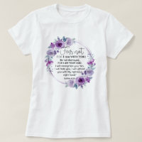 Isaiah 41:10 Fear not Purple Floral Scripture