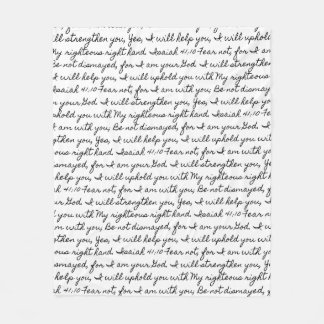 Isaiah 41:10 fleece blanket