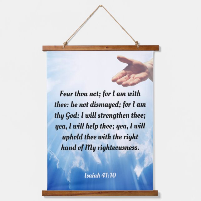 Isaiah 41:10 hanging tapestry (Front)