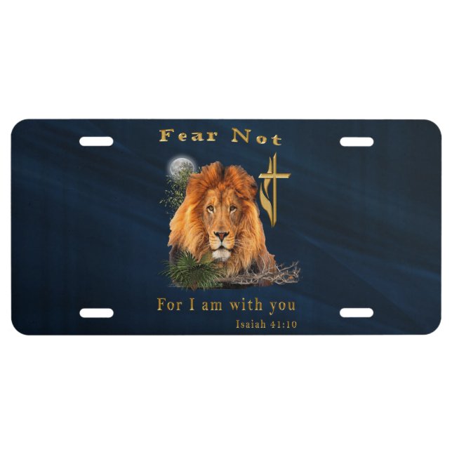Isaiah 41:10 license plate (Front)