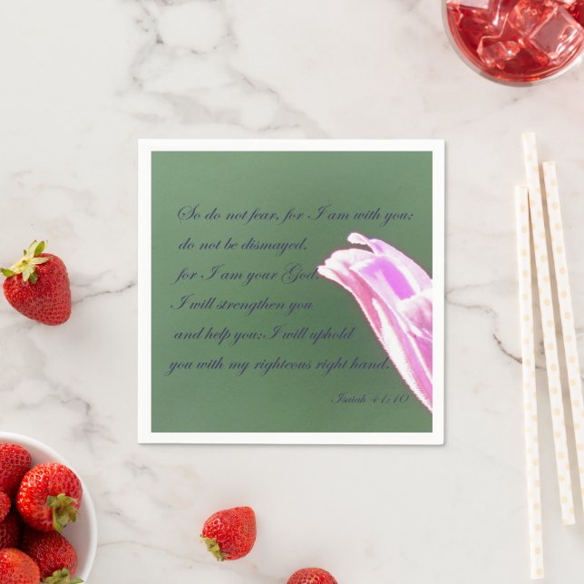 Isaiah 41:10 napkins (Insitu)