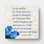 Isaiah 41:10 Plaque at Zazzle
