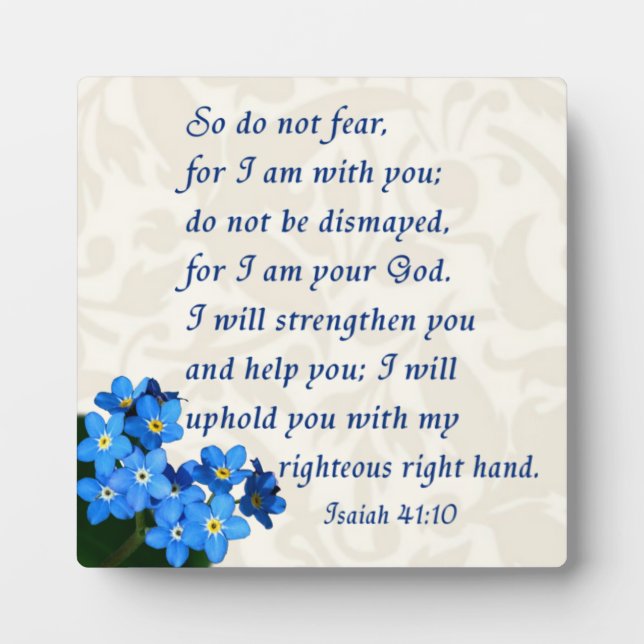 Isaiah 41:10 plaque (Front)