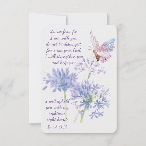 Isaiah 4110 Scripture Funeral Thanks Custom Thank You Card