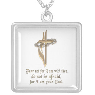 ISAIAH 41:10 SILVER PLATED NECKLACE
