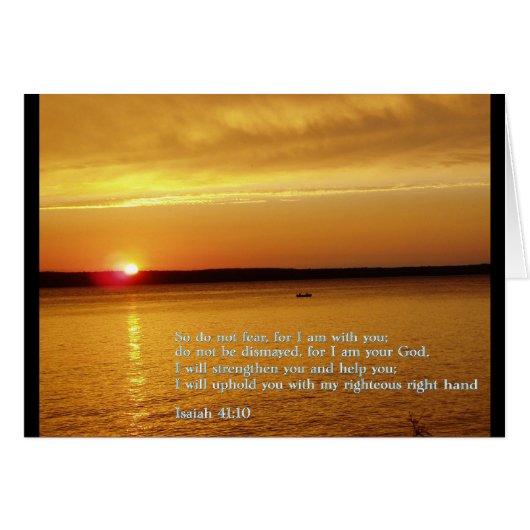 Isaiah 41:10 Sunset Cards (Front Horizontal)