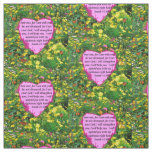 ISAIAH 41:10 WILDFLOWER PHOTO DESIGN FABRIC
