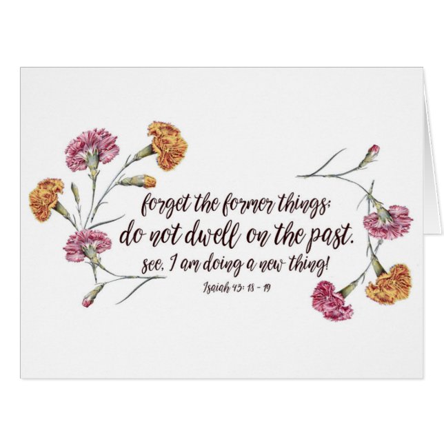Isaiah 43:18-19 cards (Front Horizontal)