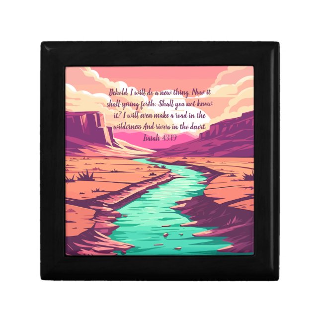Isaiah 43:19 Gift Box River Desert  (Front)