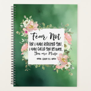 Isaiah 43:1 Fear Not For I Have Redeemed You Bible Planner