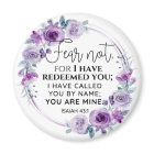 Isaiah 43:1 Fear not I have Redeemed you Floral