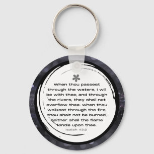 Isaiah 43:2 KJV Keychain   by Scripture It