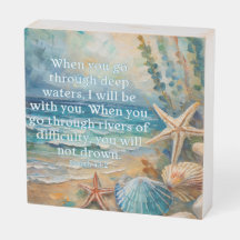Isaiah 43:2 Seashell