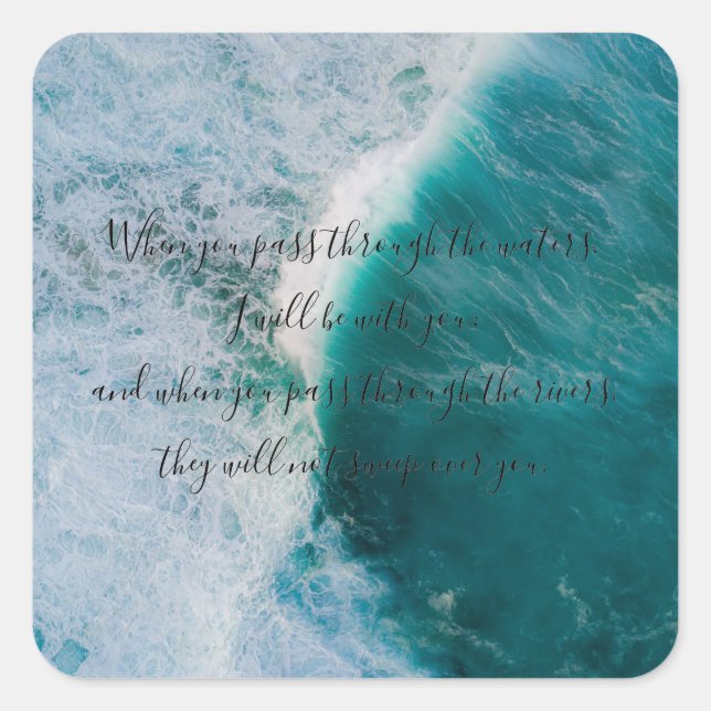 Isaiah 43:2 Sticker (Front)