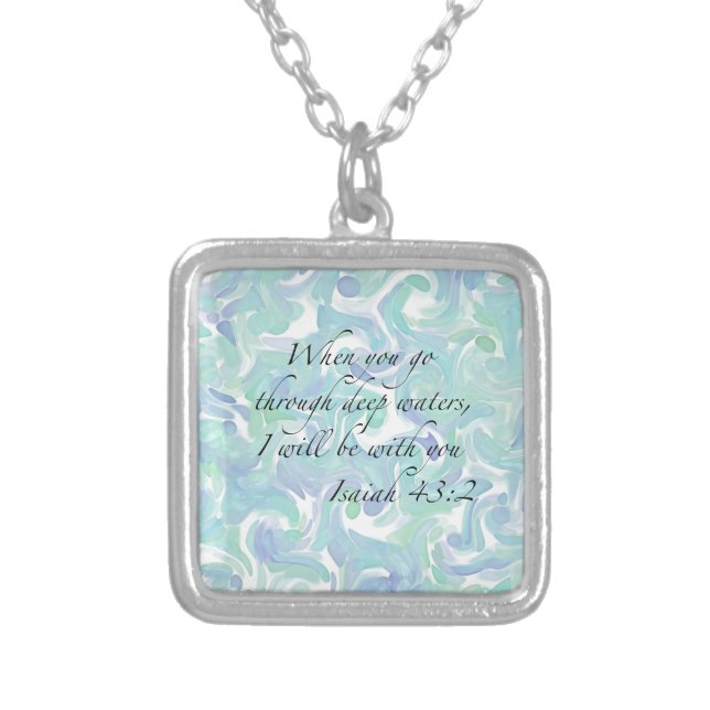 Isaiah 43:2 When you go… Necklace (Front)