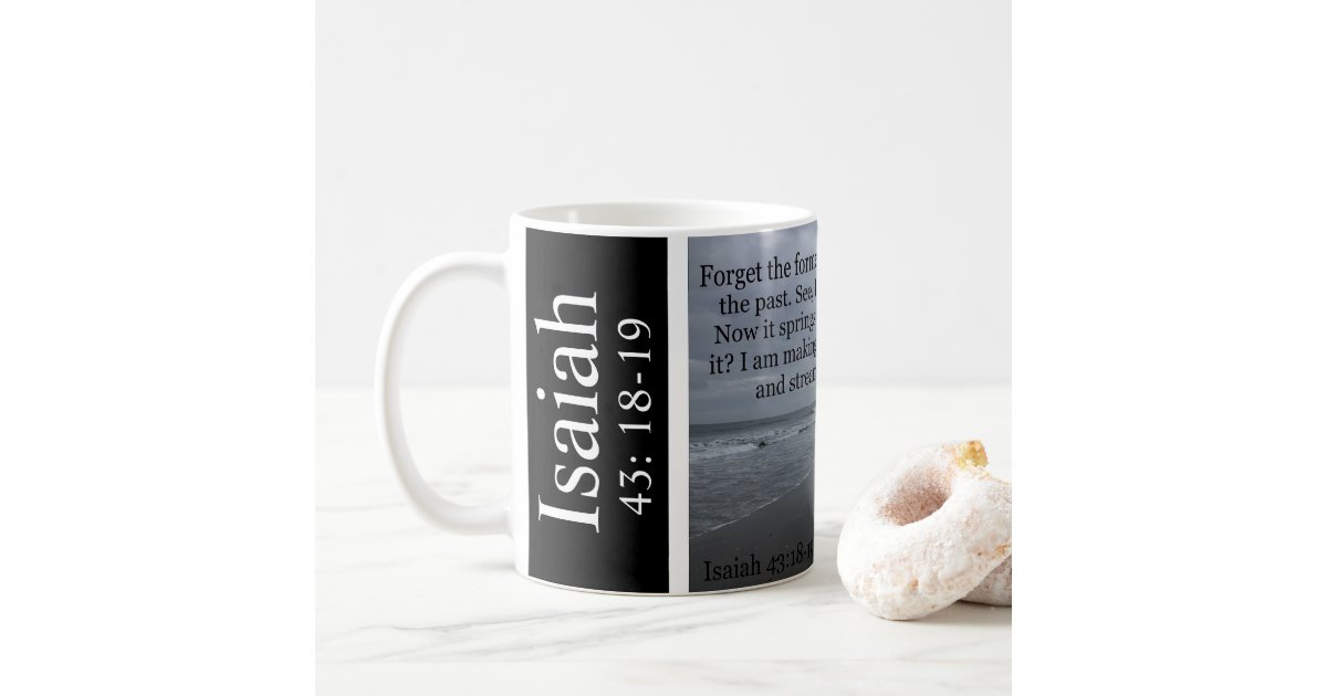 Isaiah 43 2 Bible Verse Coffee Travel Mug: when You Go Through Deep Waters  I Thermos Christian Gift Quote Tumbler/ Cup No. 5 