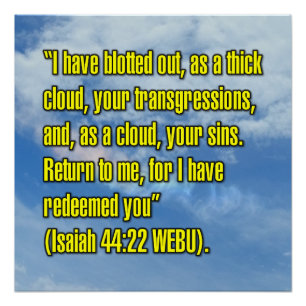 Isaiah 44:22 WEBU Poster
