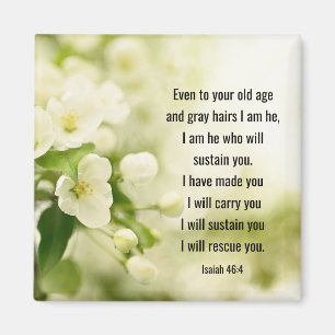 Isaiah 46:4 I am He who will sustain you Magnet