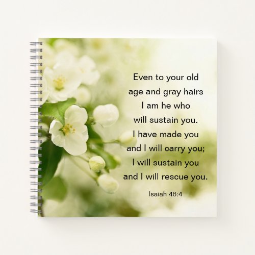 Isaiah 464 I am He who will sustain you Notebook