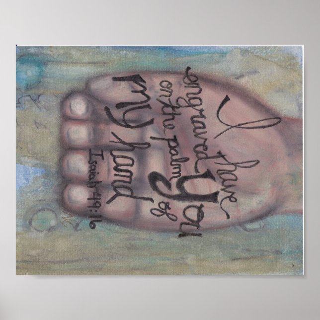 Isaiah 49:16 Poster (Front)