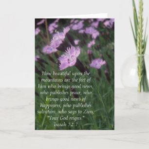 Isaiah 52:7 a.m. card