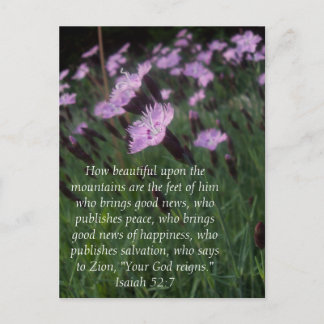 Isaiah 52:7 postcard