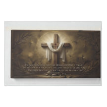 Isaiah 53:5 Christian Canvas Print |Cross Wall Art