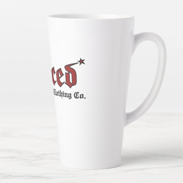 Isaiah 53:5 He Was Pierced Latte Mug (Right)