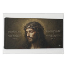 Isaiah 53:5 Jesus Canvas Print | Crown of Thorns