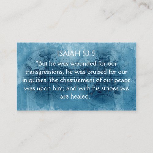 ISAIAH 535 Scripture Bible Card Map