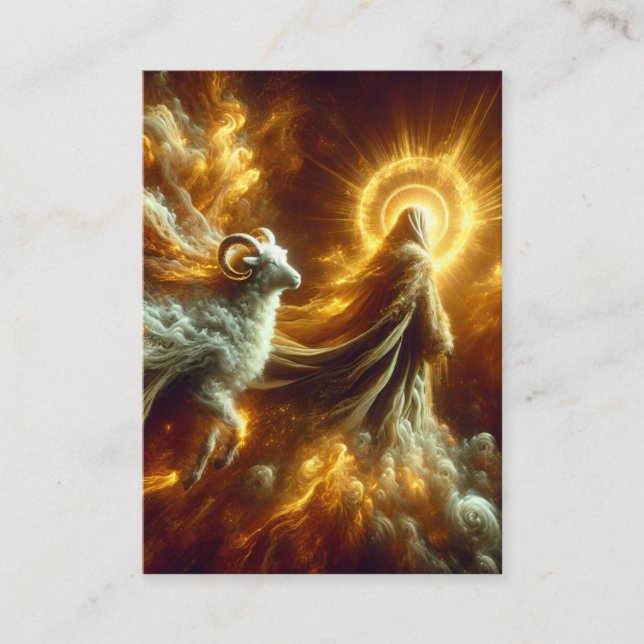 Isaiah 53:6–7 KJV Cards - Lamb to the Slaughter (Front)