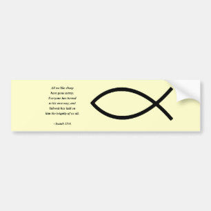 ISAIAH 53:6 BUMPER STICKER