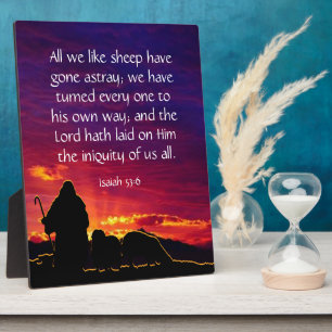 Isaiah 53:6 plaque