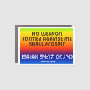 Isaiah 54:17 car magnet