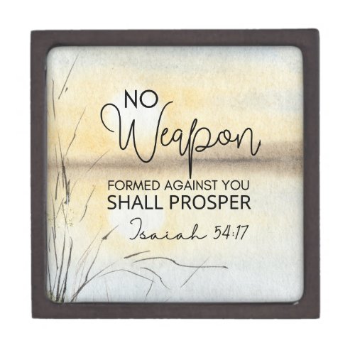 Isaiah 54 17 No weapon formed against you Bible  Gift Box