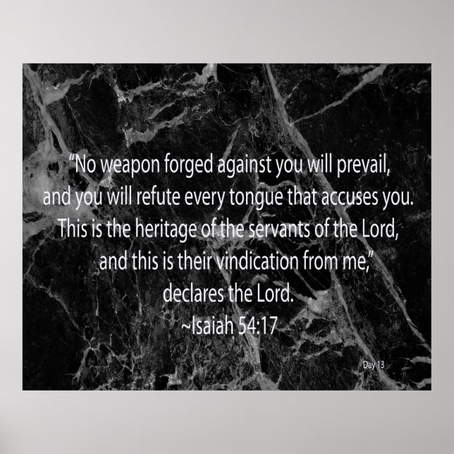 Isaiah 54:17 poster (Front)