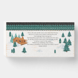 Isaiah 55:10-11 wooden box sign