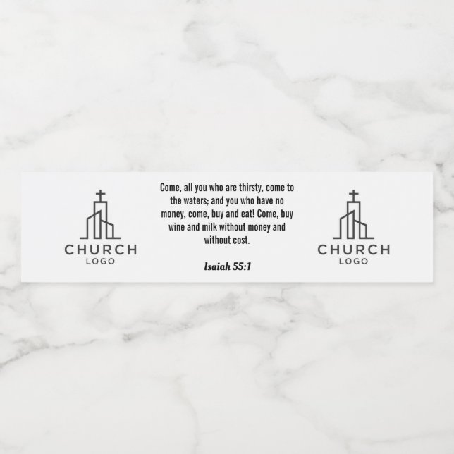  Isaiah 55:1 Water Label (Single Label)