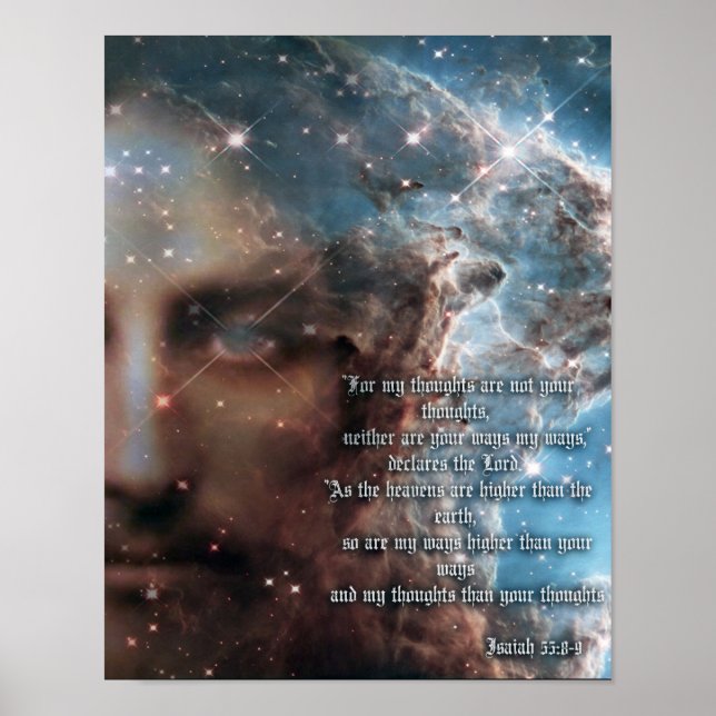 Isaiah 55:8-9 poster (Front)