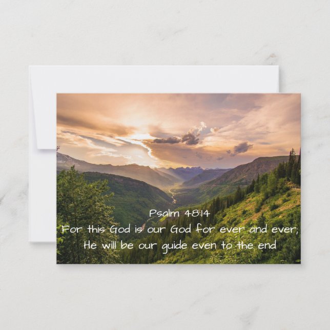 Isaiah 55 Bible Scripture Thanks Christian Custom Invitation (Front)