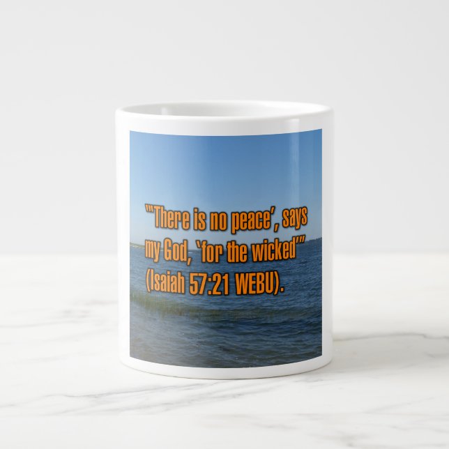 Isaiah 57:21 WEBU Mug (Front)
