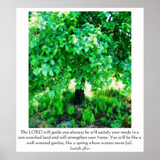 Isaiah 58:11 POSTER