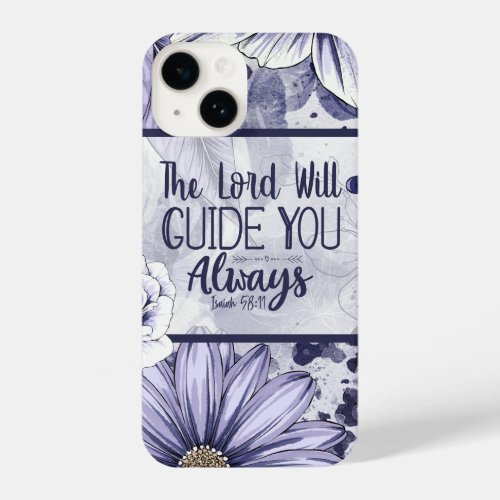 Isaiah 5811 The Lord will Flower Slim Fit iPhone 14 Case