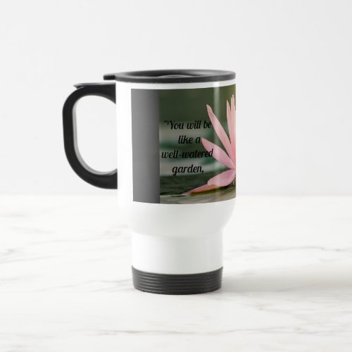 Isaiah 5811 Water Lily Travel Mug