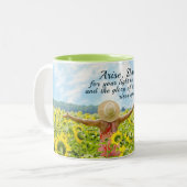 Isaiah 60:1 Arise Shine for Your light has come Two-Tone Coffee Mug (Front Left)