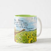 Isaiah 60:1 Arise Shine for Your light has come Two-Tone Coffee Mug (Front Right)